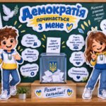 🌟 Оформлення класної дошки «Демократія починається з мене» (15 вересня)