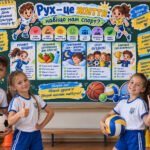 Фото розробки: 💪 Оформлення дошки «Рух — це життя: навіщо нам спорт?» (12 вересня)