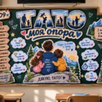 Фото розробки: 💙 Оформлення до Дня тата «Тато — моя опора» (16 вересня)