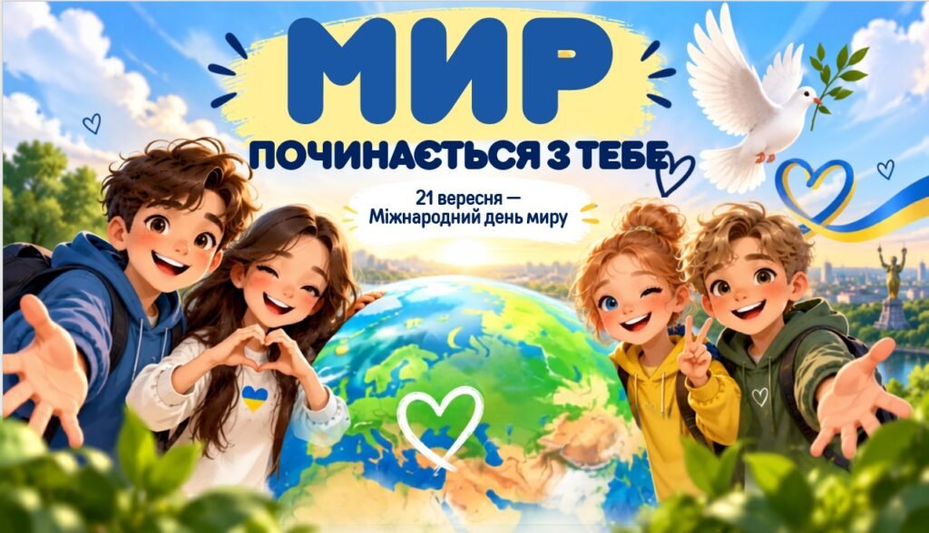 Головне зображення розробки: Комплект до Міжнародного дня миру “Мир починається з тебе “