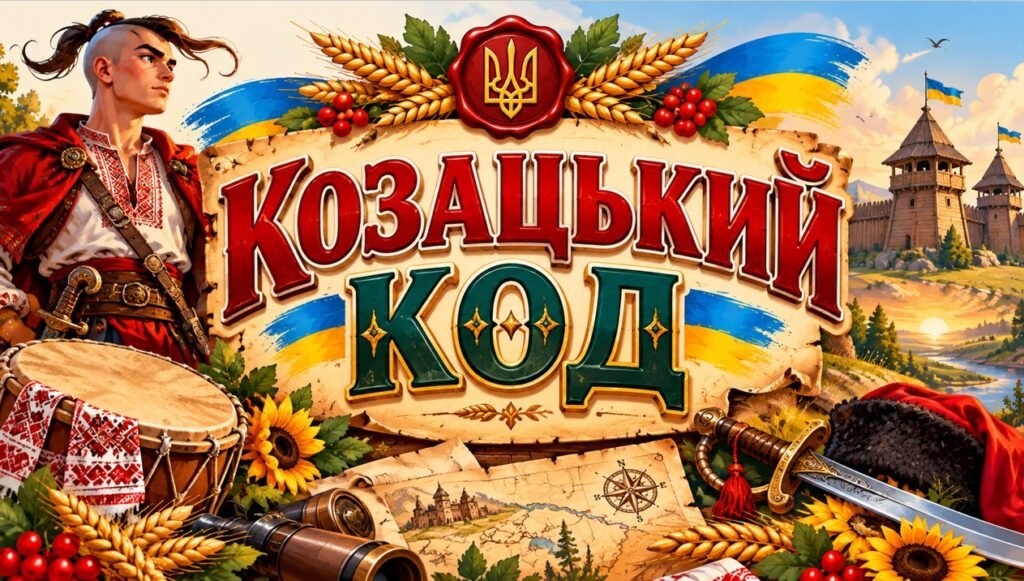 Головне зображення розробки: Гра-презентація “Козацький код”