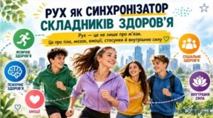 Презентація “Рух як синхронізатор складників здоров’я” 9 клас