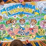 Мегарозмальовка до Олімпійського тижня «Спортивна Україна» 1, 4, 9, 16 аркушів.