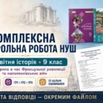 Комплексна контрольна робота «Вступ. Європа в час Французької революції та наполеонівських війн» | Всесвітня історія, 9 клас Щупак, Полянський, Ладич