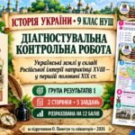 Діагностувальна контрольна робота з історії України. Група результатів 1 — 9 клас НУШ за підручником Пометун