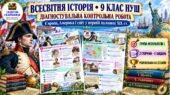 Діагностувальна контрольна робота «Європа, Америка і світ у першій половині XIX ст.». ГР1 — 9 клас НУШ за підручниками Щупака, Ладиченко та Полянськог