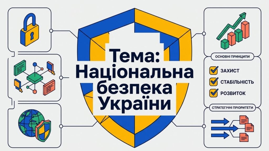 Головне зображення розробки: Конспект+презентація 9 клас ЗБД НУШ “Національна безпека України”