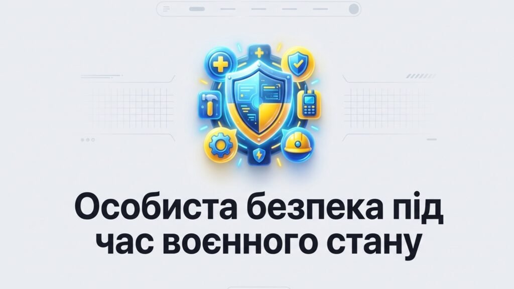 Головне зображення розробки: Конспект + презентація 9 клас ЗБД “Особиста безпека під час воєнного стану”