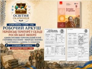 Українські території у складі Російської імперії: адміністративно-територіальний устрій, становище населення та імперська політика — робочий аркуш, 9