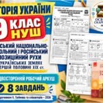 Польський національно-визвольний і російський опозиційний рухи на українських землях — двосторонній робочий аркуш з історії України, 9 клас НУШ за під