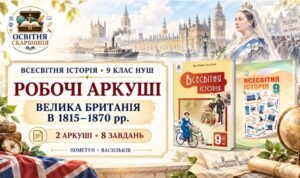 Велика Британія в 1815–1870 рр. Робочі аркуші до підручників Пометун і Васильківа. 9 клас НУШ