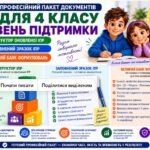 Конструктор та заповнений зразок оновленої ІПР; 4 клас, 5 рівень підтримки (пакет документів)