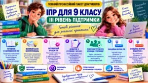 Конструктор та заповнений зразок оновленої ІПР; 9 клас, 3 рівень підтримки (пакет документів)