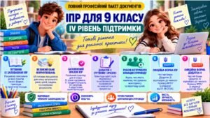 Конструктор та заповнений зразок оновленої ІПР; 9 клас, 4 рівень підтримки (пакет документів)