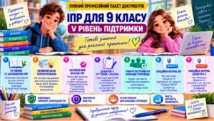 Конструктор та заповнений зразок оновленої ІПР; 9 клас, 5 рівень підтримки (пакет документів)