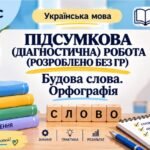 6 клас. Підсумкова (діагностична) робота “Будова слова. Орфографія” (ОНОВЛЕНО, БЕЗ ГР) МНП Голуб