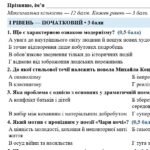 Фото розробки: 9 клас НУШ. Підсумкова (діагностувальна) робота “Література модернізму” МНП Яценко; підручник Яценко; 2 варіанти (без ГР)!