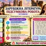 9 клас. Підсумкова (діагностична) робота із заруб. л-ри ЗА І СЕМЕСТР МНП Ніколенко; підр. Ніколенко; БЕЗ ГР!! 2 варіанти