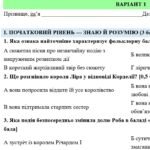 Фото розробки: 7 клас. Підсумкова (діагностична) робота із заруб. л-ри “Герої та героїні балад”; МНП Ніколенко; підручник Міляновської; 2 варіанти; БЕЗ ГР!!