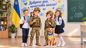 Ростові фігури «ЗАХИСНИК ТА ЗАХИСНИЦЯ УКРАЇНИ» висота 1.66 м та 1.39 м