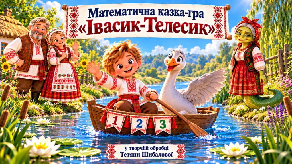 Головне зображення розробки: Математична казка-гра “Івасик-Телесик”