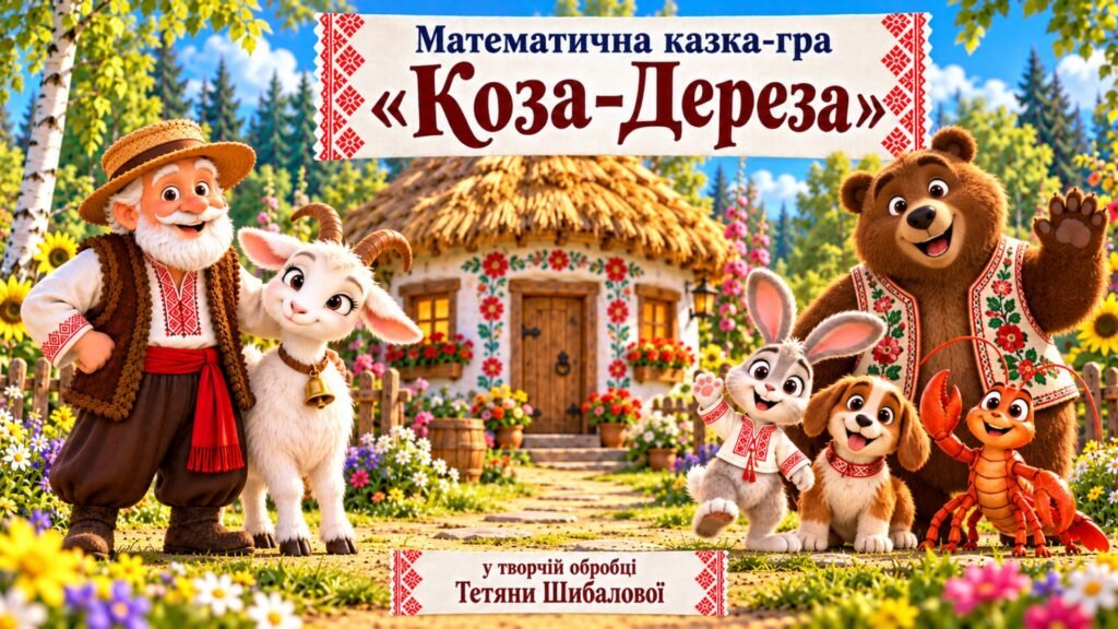Головне зображення розробки: Математична казка-гра “Коза-Дереза”