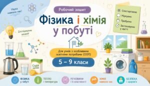 Робочий зошит «Фізика і хімія у побуті» для учнів з особливими освітніми потребами (ООП)