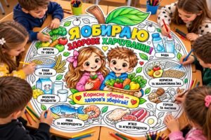 Мегарозмальовка «Я обираю здорове харчування!» 16 жовтня – День здорового харчування.