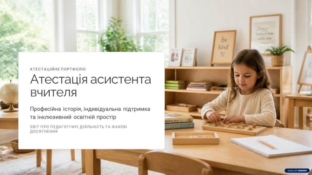 Головне зображення розробки: Атестаційне портфоліо асистента вчителя