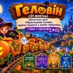 Геловін (31 жовтня): презентація-квест «Мультяшний Геловін: Чарівна подорож у країну гарбузиків» + відео + інфографіка