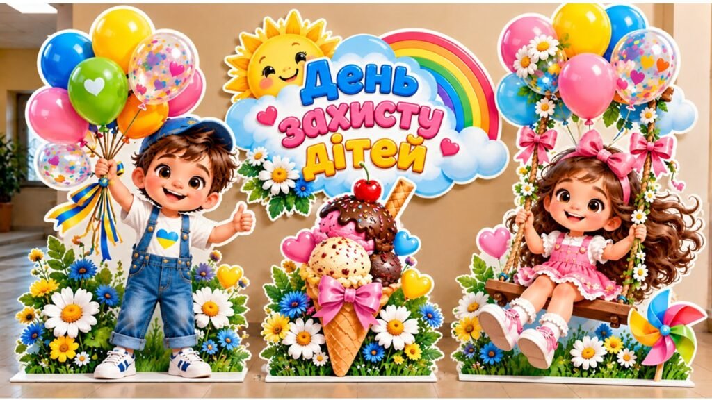Головне зображення розробки: ✨🎈 МЕГА ФОТОЗОНА ДО ДНЯ ЗАХИСТУ ДІТЕЙ! 🌈💙💛