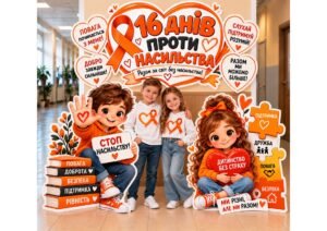 🧡🖤 МЕГА ОФОРМЛЕННЯ ДО АКЦІЇ «16 ДНІВ ПРОТИ НАСИЛЬСТВА» 🖤🧡