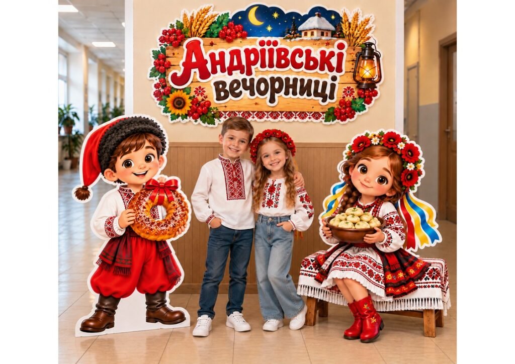 Головне зображення розробки: 🪄🌾 МЕГА ОФОРМЛЕННЯ ДО АНДРІЇВСЬКИХ ВЕЧОРНИЦЬ! 🌾✨