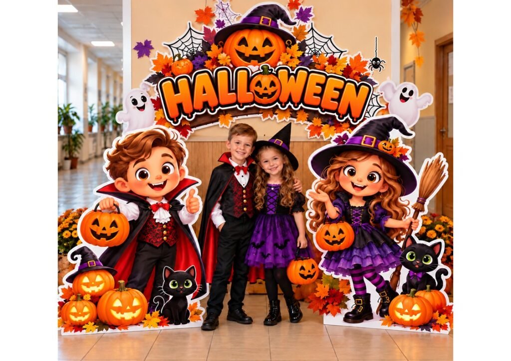 Головне зображення розробки: 🎃🖤 ЯСКРАВА ФОТОЗОНА ДО HALLOWEEN! 🖤🎃