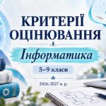 Фото розробки: Критерії оцінювання з інформатики. 5–9 класи. 2026/2027 н. р.