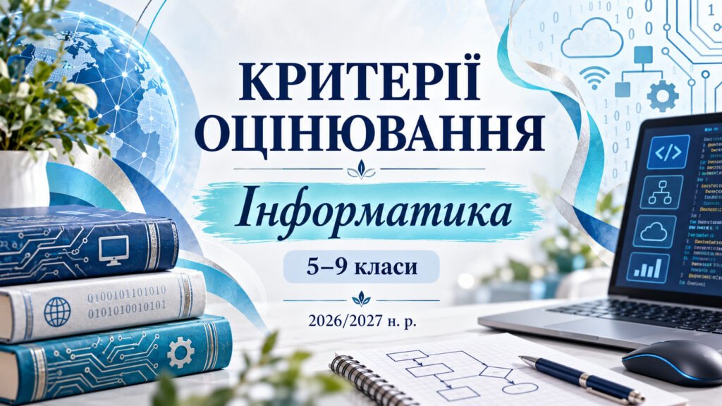 Головне зображення розробки: Критерії оцінювання з інформатики. 5–9 класи. 2026/2027 н. р.
