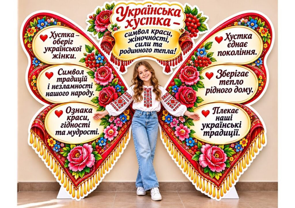 Головне зображення розробки: 🦋🧣 КРИЛА МЕТЕЛИКА «ДЕНЬ УКРАЇНСЬКОЇ ХУСТКИ» ❤️