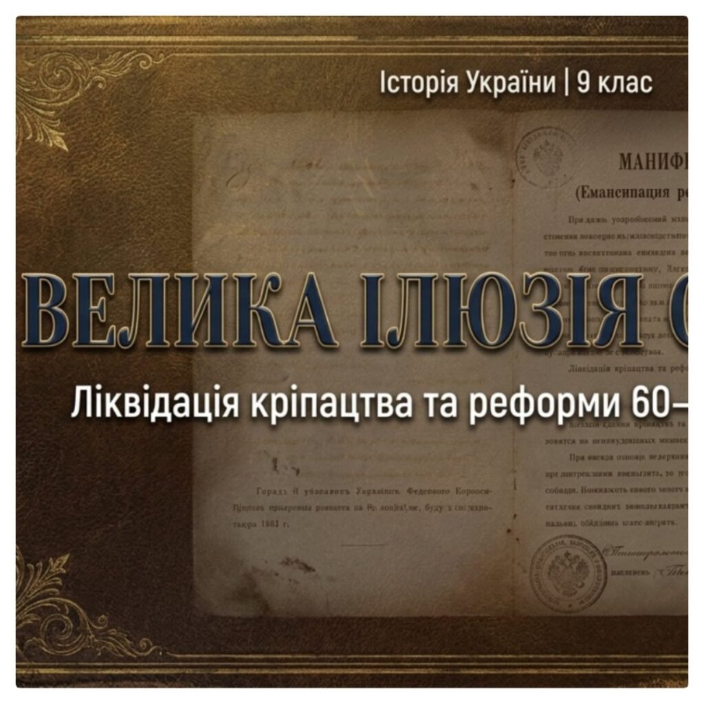 Головне зображення розробки: Ліквідація кріпацтва та реформи 60—70-х років XIX ст. Методичний комплект для проведення уроку. 9 клас історія України , мнп О.Пометун