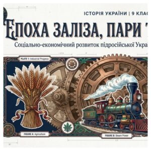 Соціально-економічний розвиток підросійської України у другій половині XIX ст. Методичний комплект для проведення уроку. 9 клас історія України , мнп