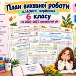 План виховної роботи класного керівника на 2026–2027 навчальний рік