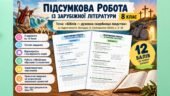 Підсумкова робота із зар літ (8 клас НУШ) з теми «Біблія — духовна скарбниця людства». Підручник Є. Волощук. Без ГР