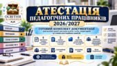 Атестація педагогічних працівників 2026/2027 навчальний рік. Комплект документаціів