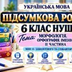 ПІДСУМКОВА РОБОТА З УКРАЇНСЬКОЇ МОВИ — 6 КЛАС НУШ. Тема: Іменник» — ІІ ЧАСТИНА. МНП: О. Заболотного