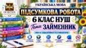 ПІДСУМКОВА РОБОТА З УКРАЇНСЬКОЇ МОВИ — 6 КЛАС НУШ. Тема: «Займенник». МНП: О. Заболотного