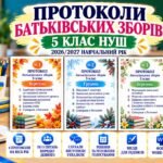 ПРОТОКОЛИ БАТЬКІВСЬКИХ ЗБОРІВ — 5 КЛАС НУШ | 2026/2027
