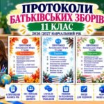 ПРОТОКОЛИ БАТЬКІВСЬКИХ ЗБОРІВ — 11 КЛАС | 2026/2027