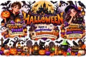 🎃 Оформлення дошки «Halloween» — готовий комплект для друку