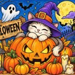 Фото розробки: 🎃 Розмальовки до Гелловіну (Halloween) — 5 мегарозмальовок на 9 аркушів А4 та формат А4