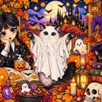 Фото розробки: 🎃 Розмальовки до Гелловіну (Halloween) — 5 мегарозмальовок на 9 аркушів А4 та формат А4