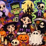 Фото розробки: 🎃 Розмальовки до Гелловіну (Halloween) — 5 мегарозмальовок на 9 аркушів А4 та формат А4